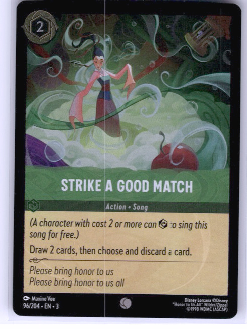 Strike a Good Match #96/204 Cold Foil Near Mint