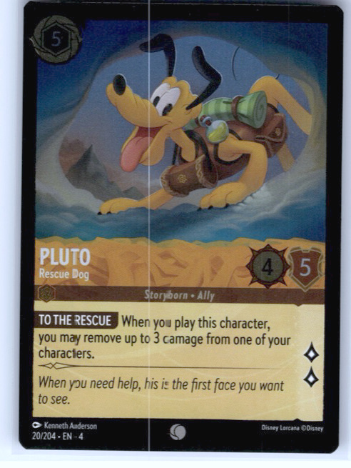 Pluto - Rescue Dog #20/204 Cold Foil Near Mint