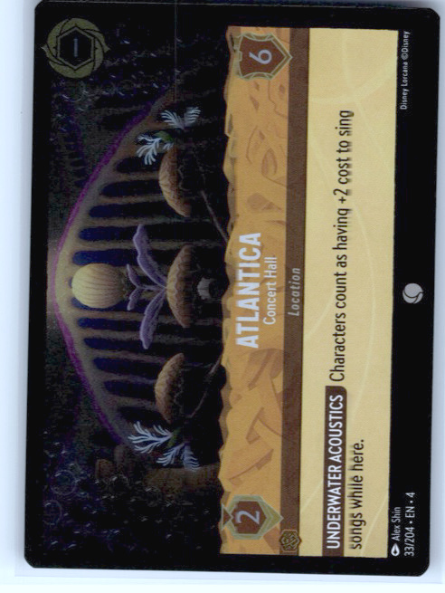 Atlantica - Concert Hall #33/204 Cold Foil Near Mint