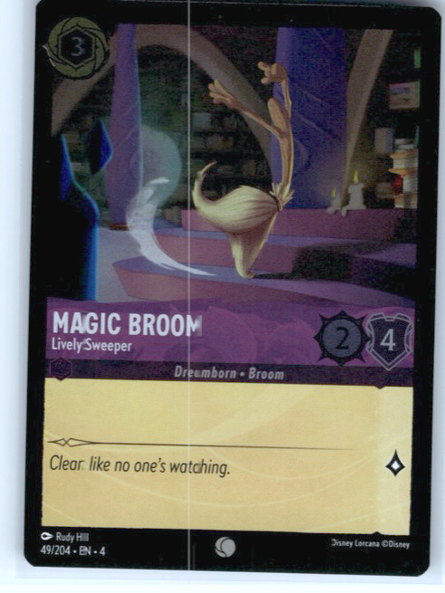 Magic Broom - Lively Sweeper #49/204 Cold Foil Near Mint