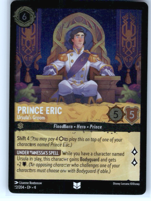 Prince Eric - Ursula's Groom #22/204 Cold Foil Near Mint