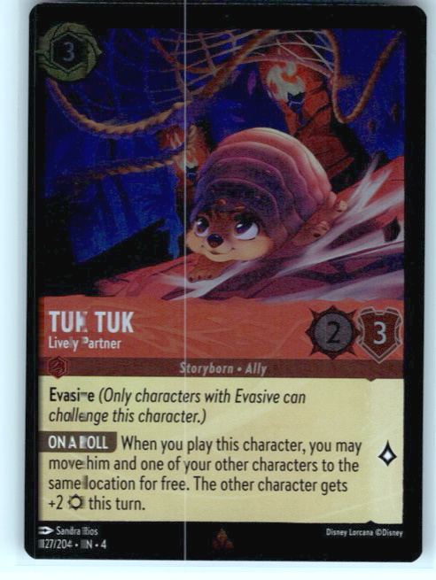 Tuk Tuk - Lively Partner #127/204 (Rare) Cold Foil Near Mint