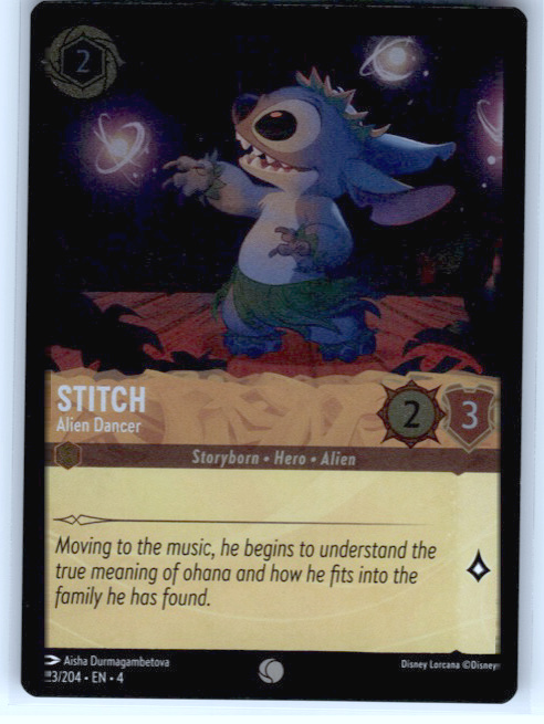 Stitch - Alien Dancer #23/204 Cold Foil Near Mint
