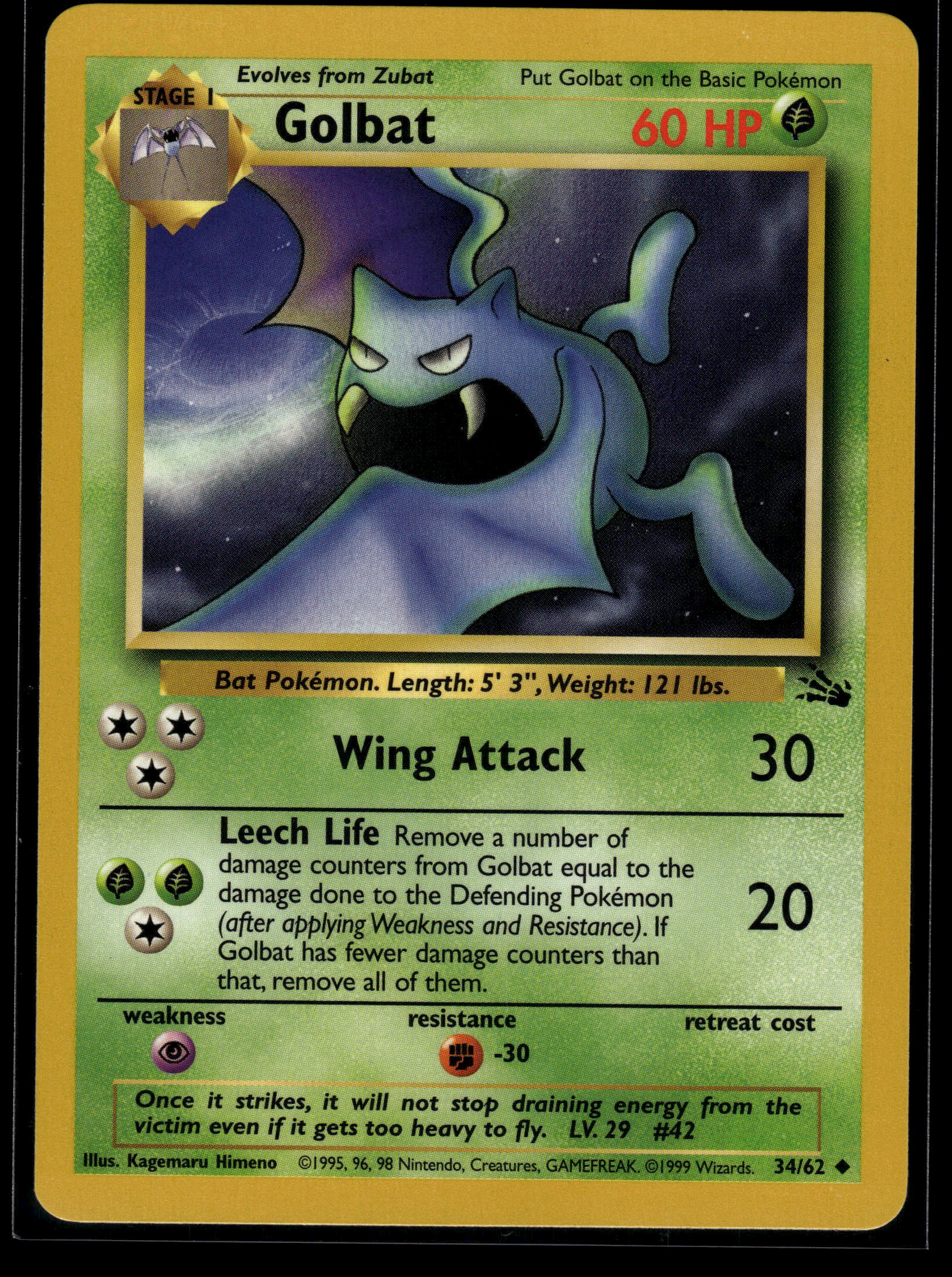 Golbat #34/62 Mint