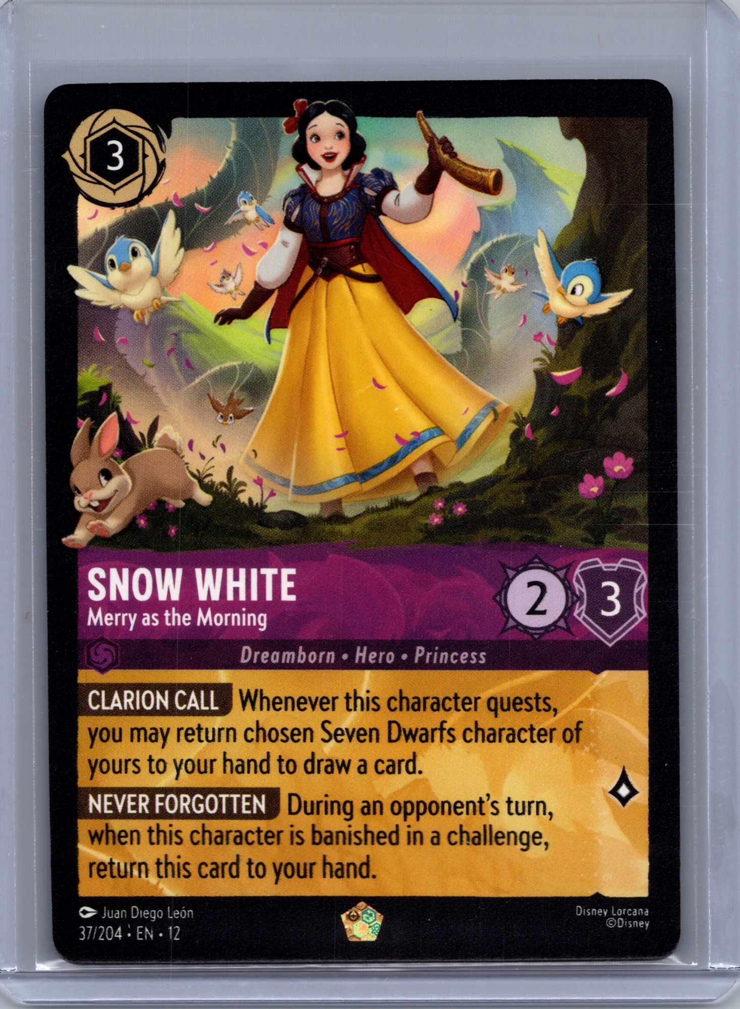 Snow White - Merry as the Morning #37/204 (Legendary) Near Mint