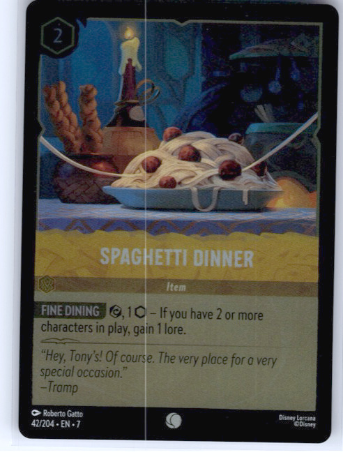Spaghetti Dinner #42/204 Cold Foil Near Mint