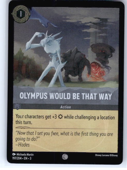 Olympus Would Be That Way #197/204 Cold Foil Near Mint