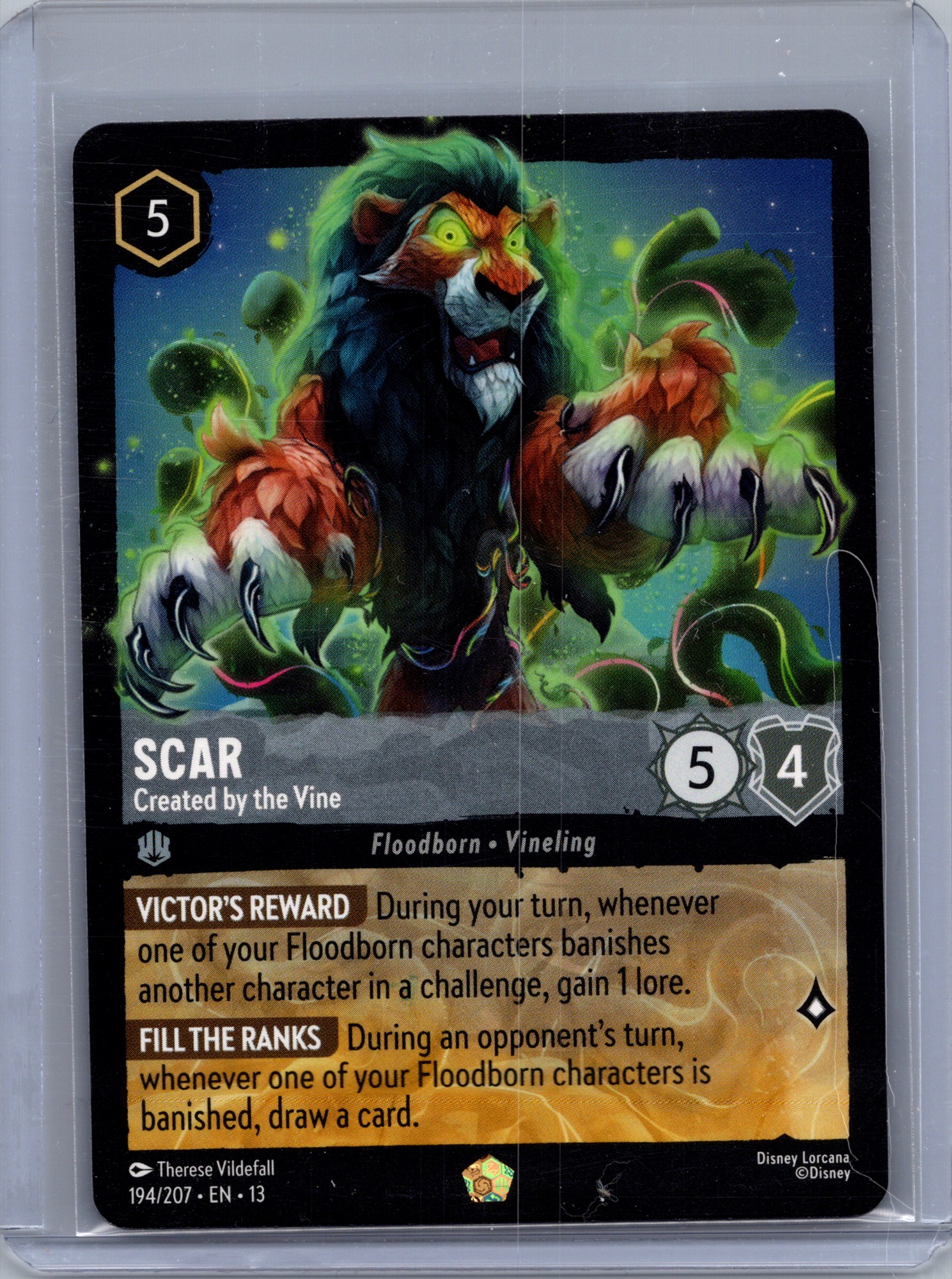 Scar - Created by the Vine #194/207 (Legendary) Near Mint
