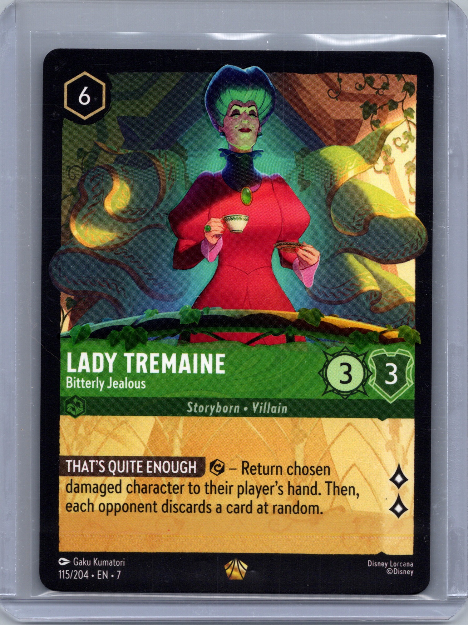 Lady Tremaine - Bitterly Jealous #115/204 (Legendary) Near Mint