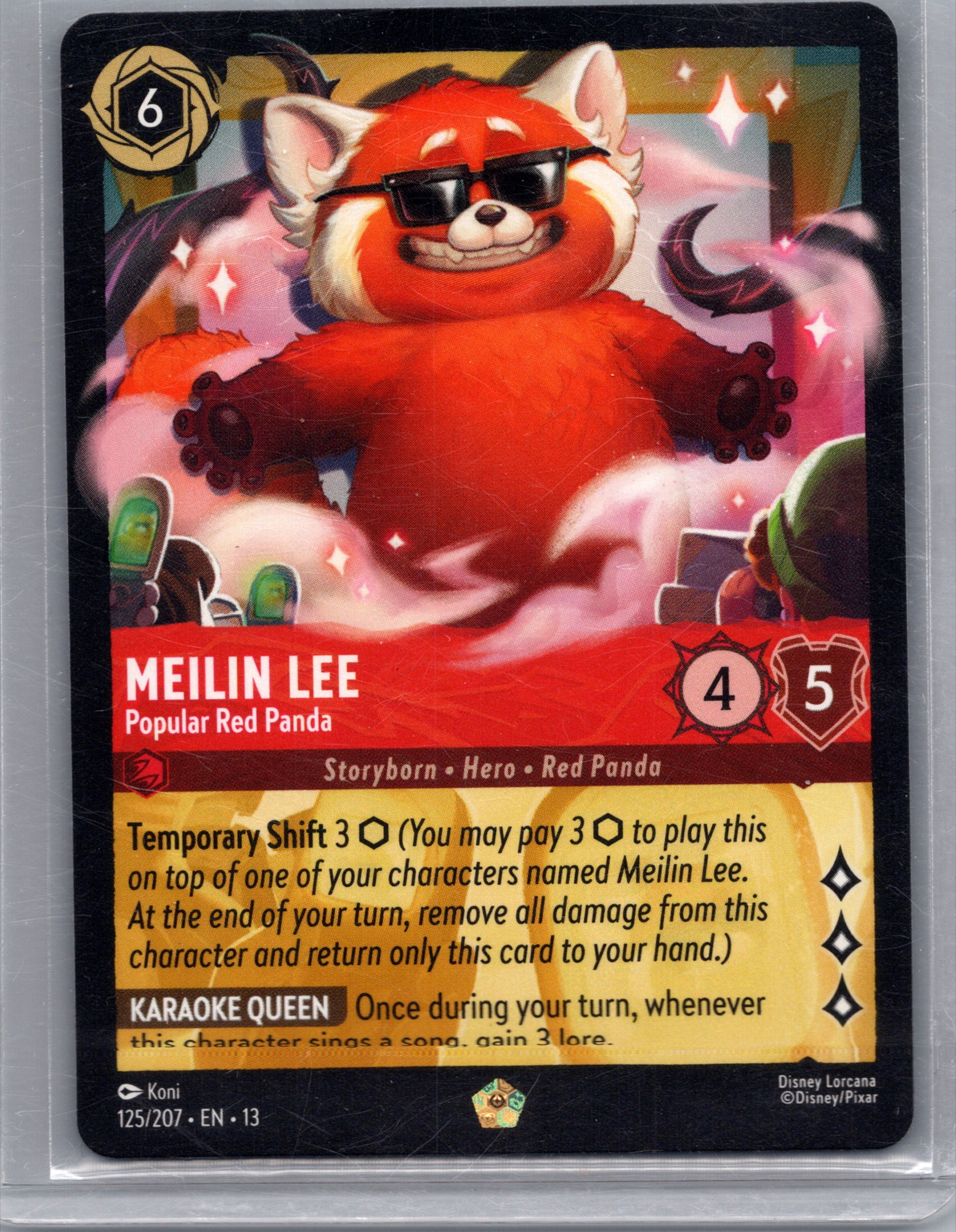 Meilin Lee - Popular Red Panda #125/207 (Legendary) Near Mint