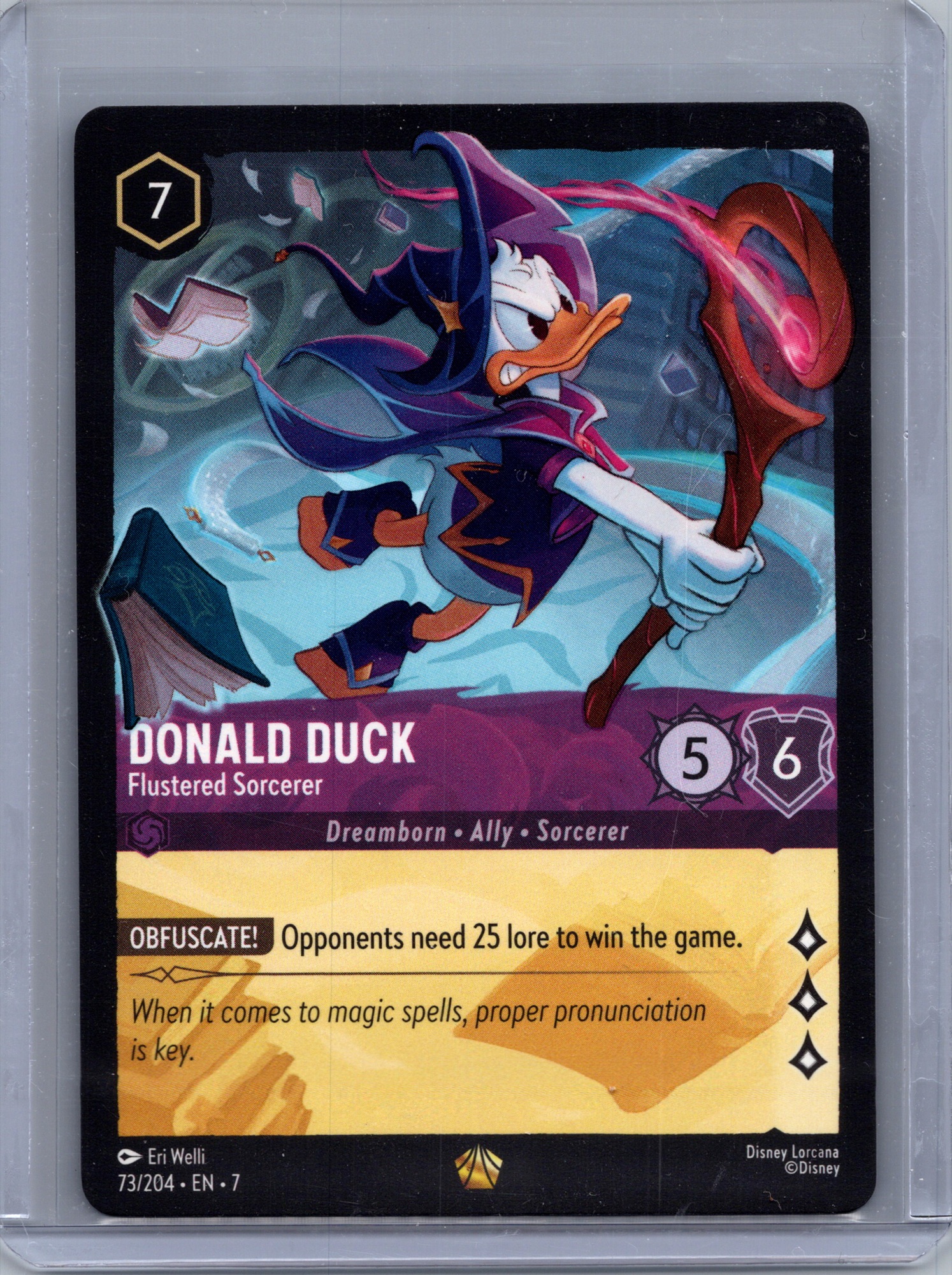 Donald Duck - Flustered Sorcerer #73/204 (Legendary) Near Mint