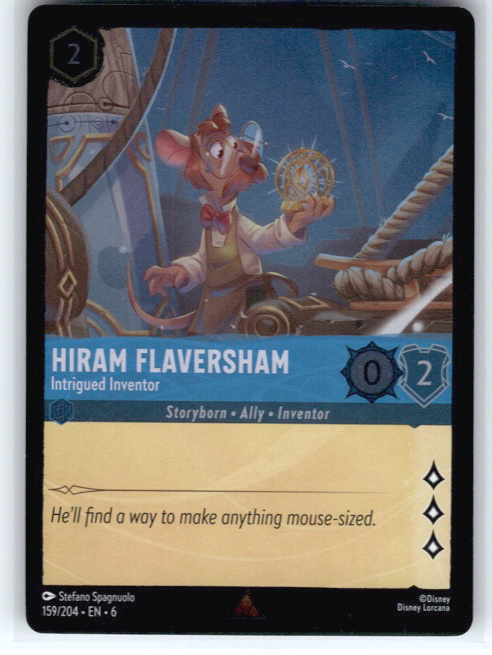 Hiram Flaversham - Intrigued Inventor #159/204 (Rare) Cold Foil Near Mint