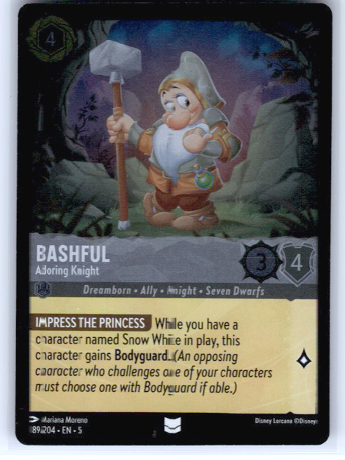 Bashful - Adoring Knight #189/204 Cold Foil Near Mint