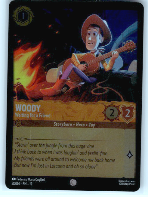 Woody - Waiting for a Friend #3/204 Cold Foil Near Mint
