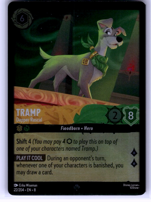 Tramp - Dapper Rascal #22/204 (Super Rare) Cold Foil Near Mint