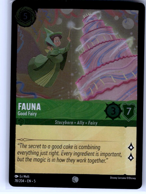 Fauna - Good Fairy #78/204 Cold Foil Near Mint