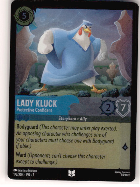 Lady Kluck - Protective Confidant #172/204 Cold Foil Near Mint