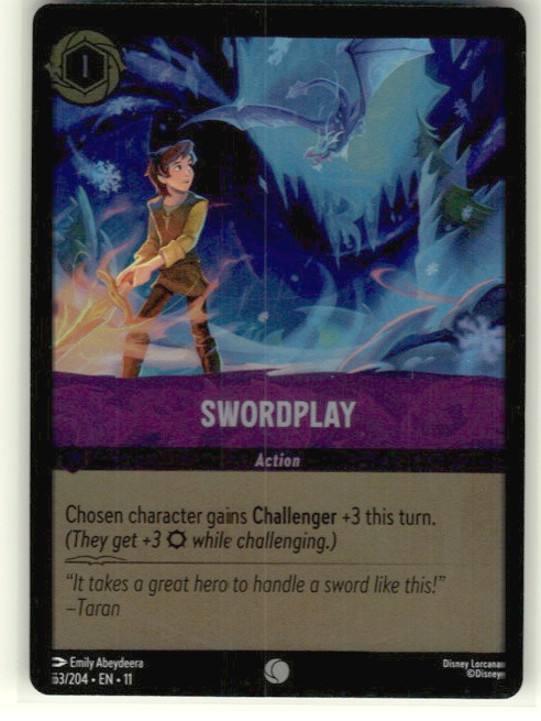 Swordplay #63/204 Cold Foil Near Mint