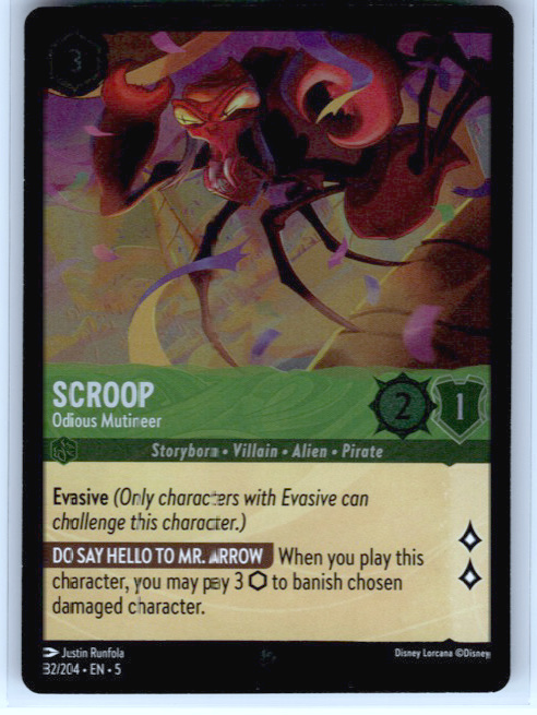 Scroop - Odious Mutineer #82/204 (Super Rare) Cold Foil Near Mint