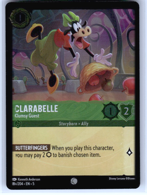 Clarabelle Clumsy Guest #86/204 Cold Foil Near Mint