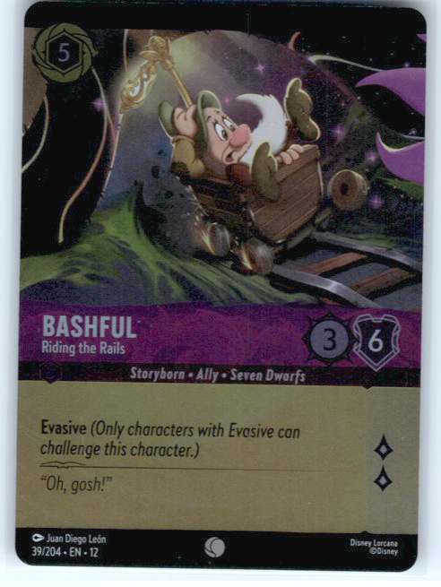 Bashful - Riding the Rails #39/204 Cold Foil Near Mint