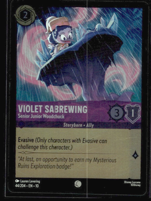 Violet Sabrewing - Senior Junior Woodchuck #44/204 Cold Foil Near Mint