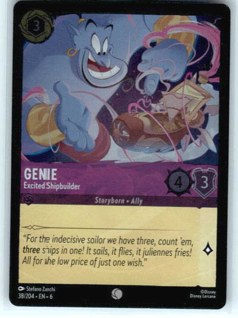 Genie - Excited Shipbuilder #38/204 Cold Foil Near Mint