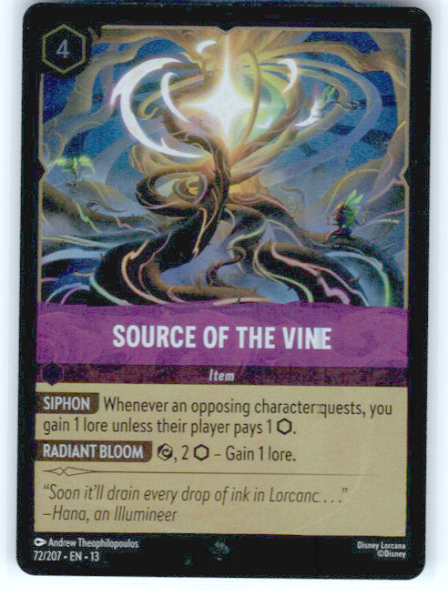Source of the Vine #72/207 (Super Rare) Cold Foil Near Mint