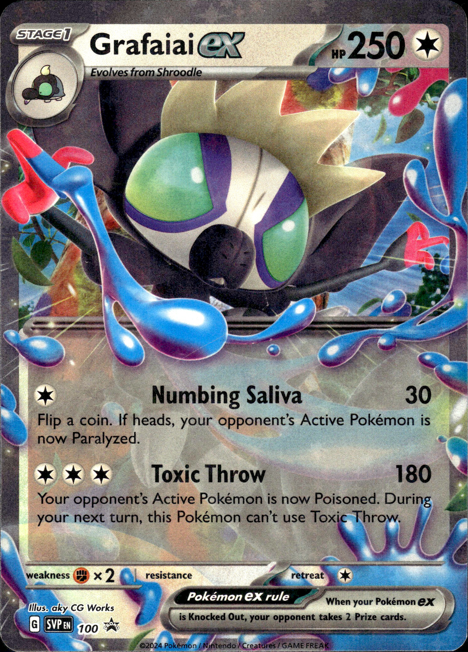Grafaiai ex 100 #SVP EN 100 (Promo) Holo Mint