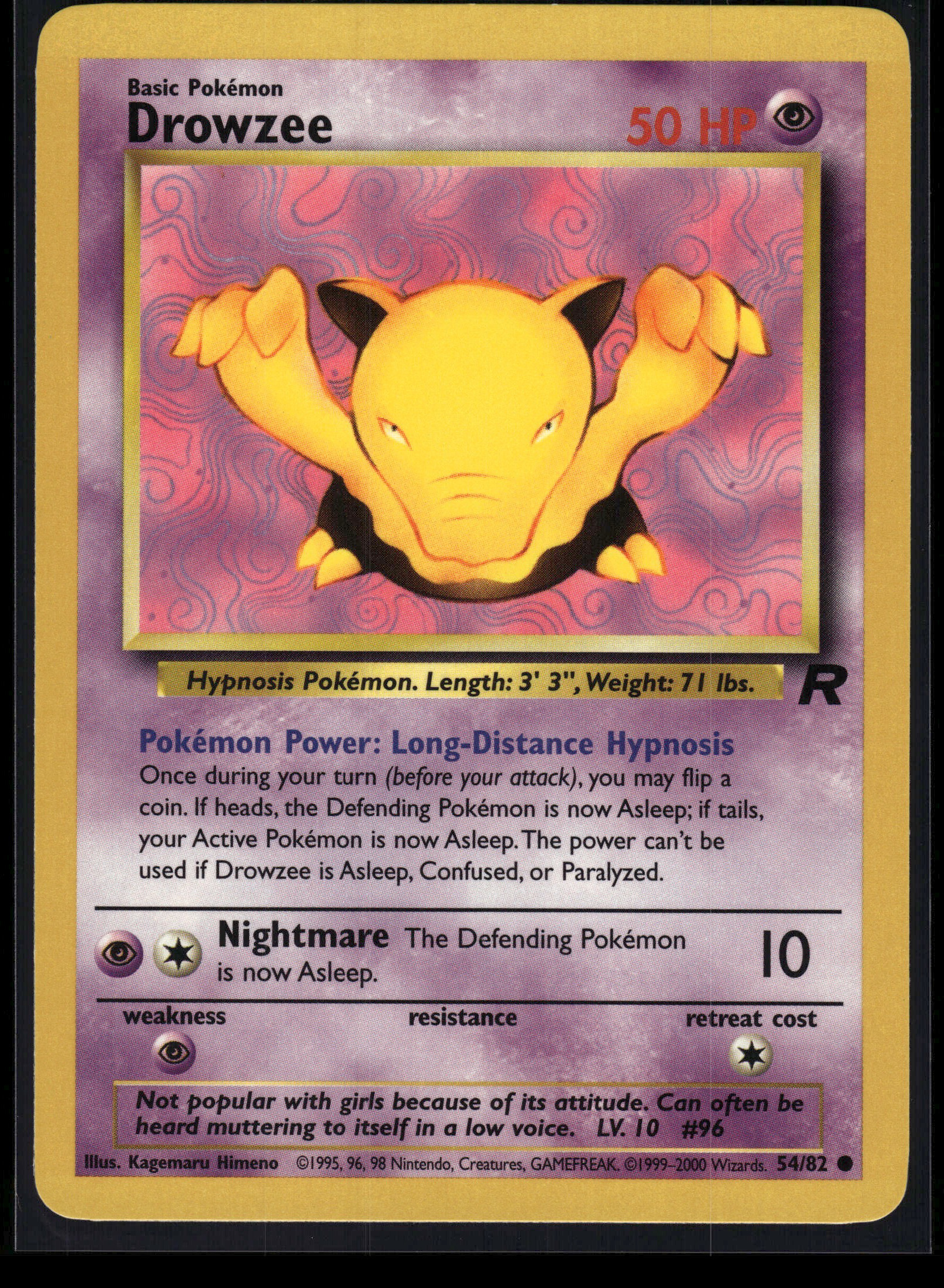 Drowzee #54/82 Mint
