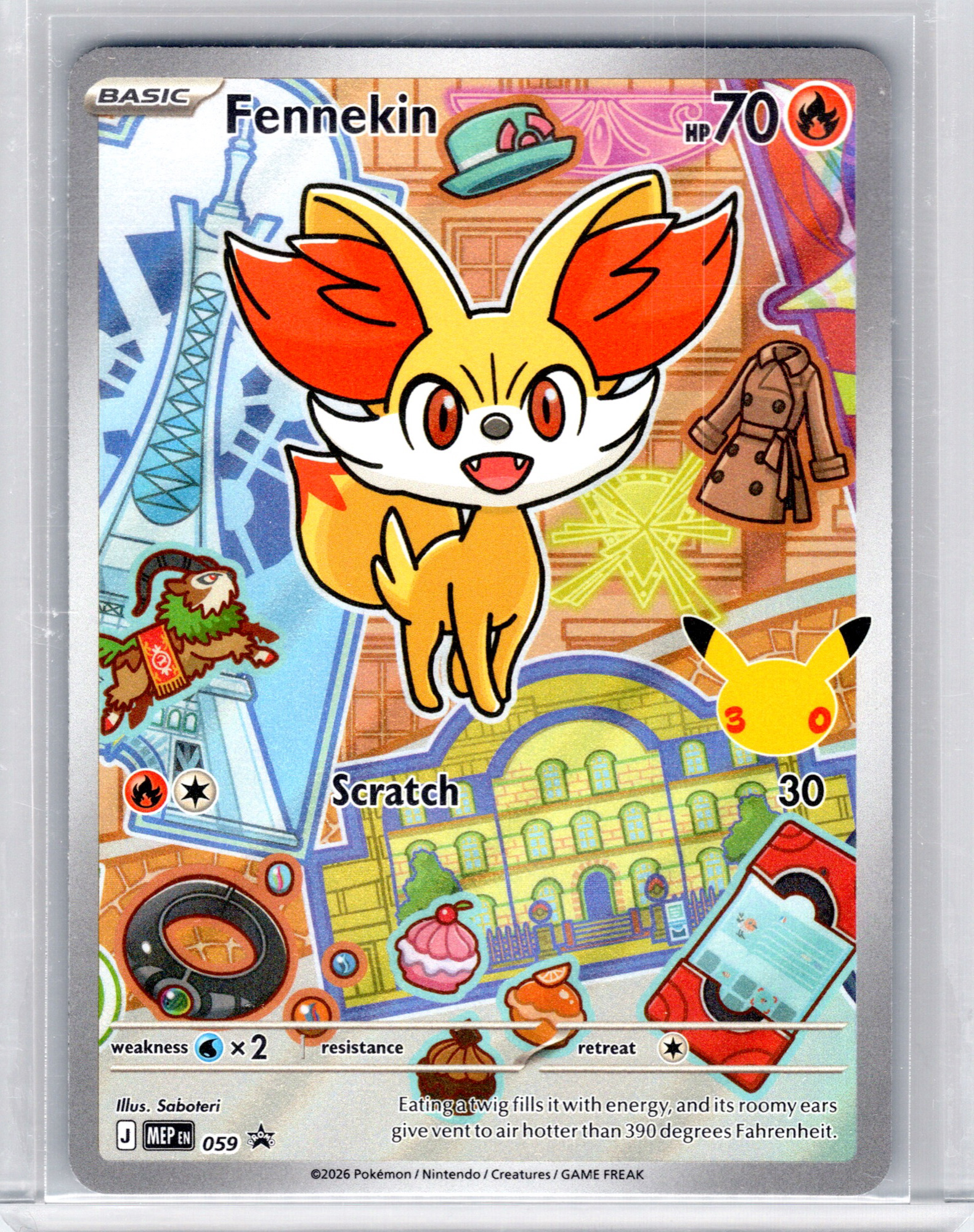 Fennekin #059 (Promo) Holo Near Mint