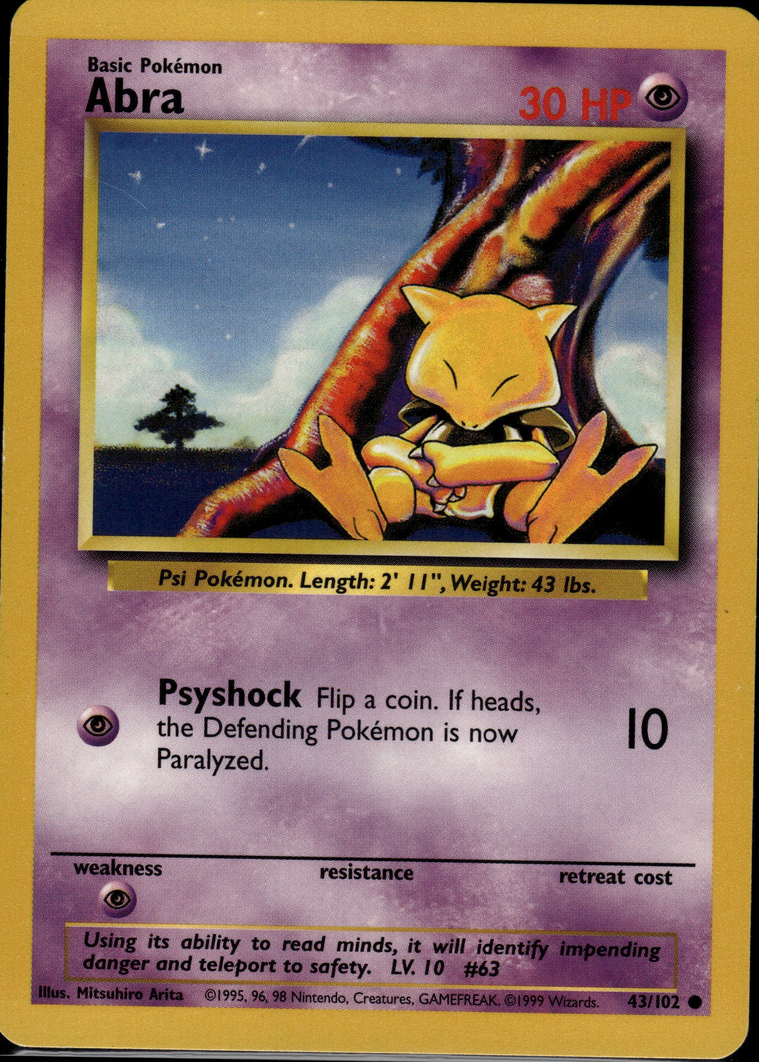 Abra #043/102 Mint