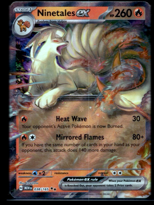 Ninetales ex #038/165 (RR) Holo Near Mint