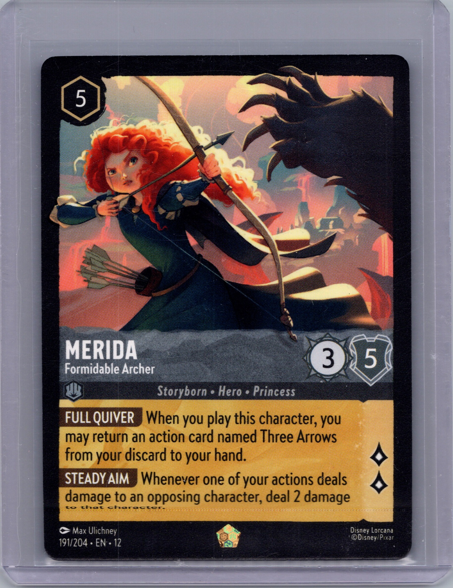 Merida - Formidable Archer #191/204 (Legendary) Near Mint