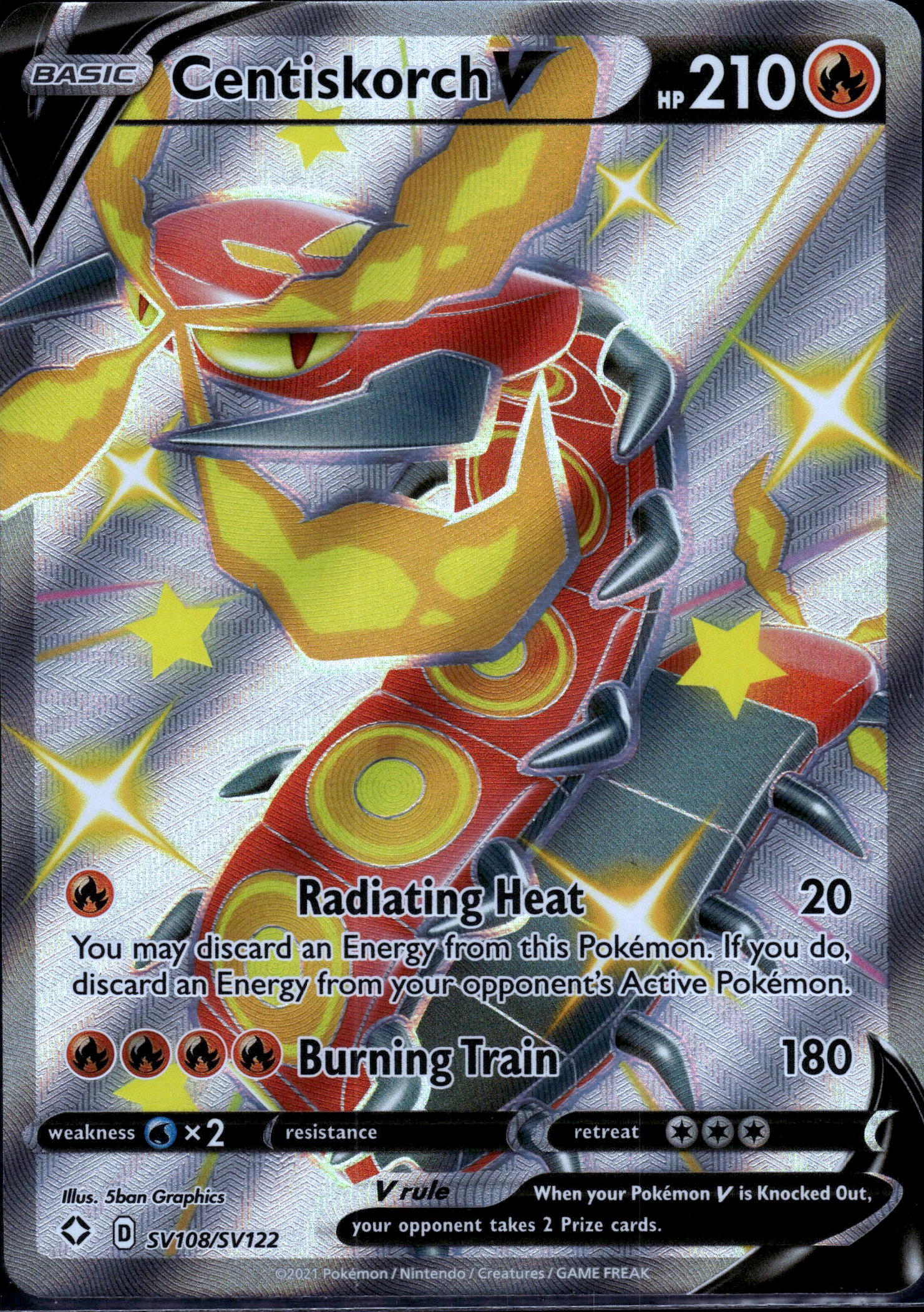 Centiskorch V #SV108/SV122 Holo Mint