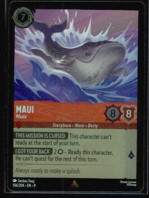 Maui - Whale #106/204 (Rare) Cold Foil Near Mint