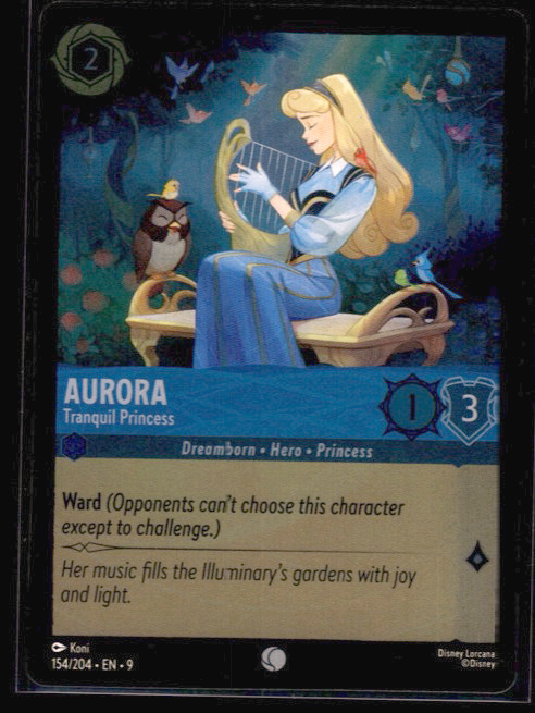 Aurora - Tranquil Princess #154/204 Cold Foil Near Mint