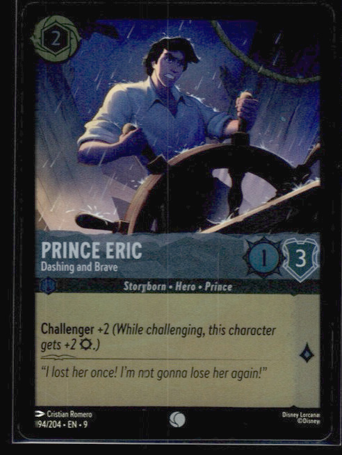 Prince Eric - Dashing and Brave #194/204 Cold Foil Near Mint