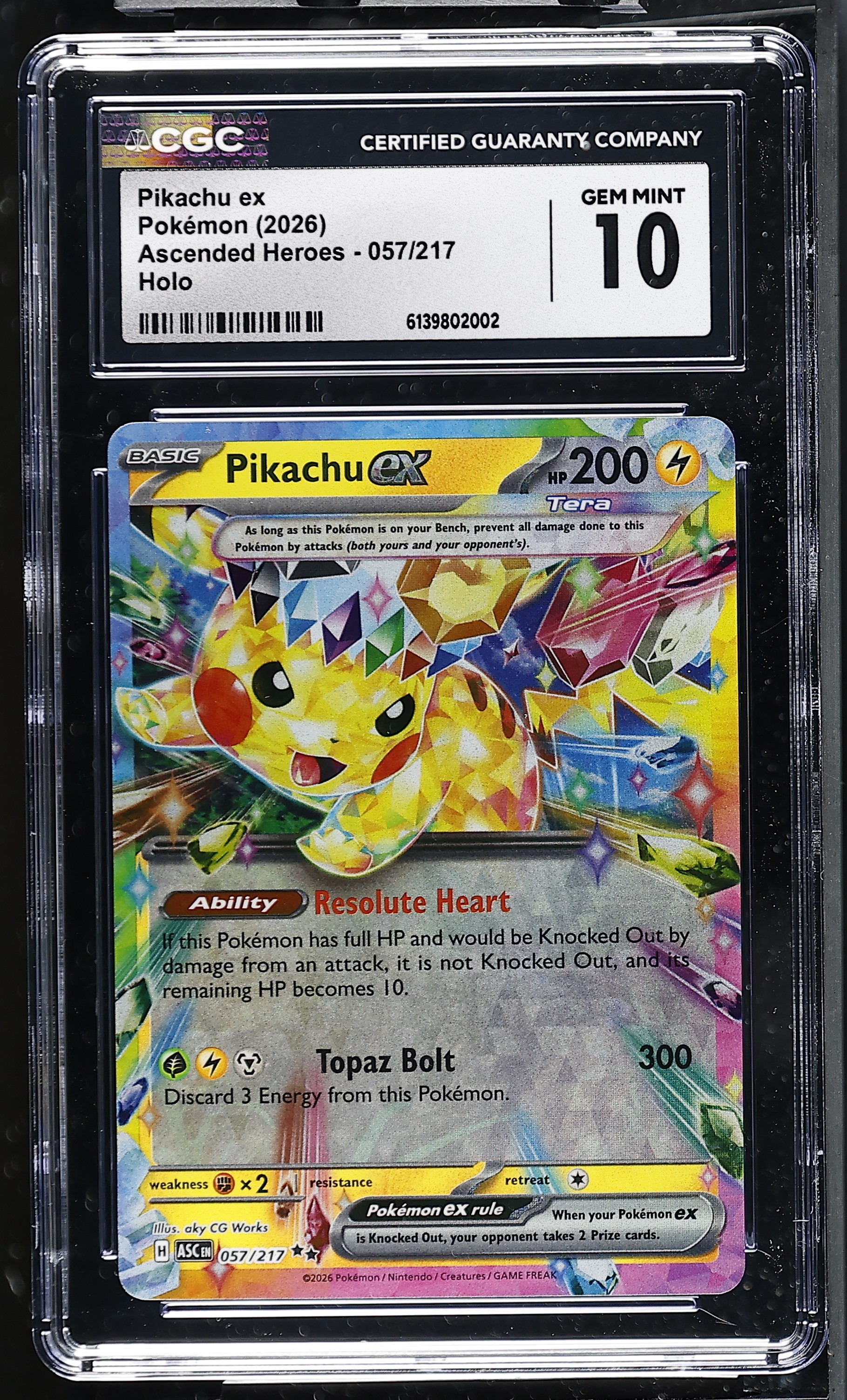 Pikachu ex — CGC 10
