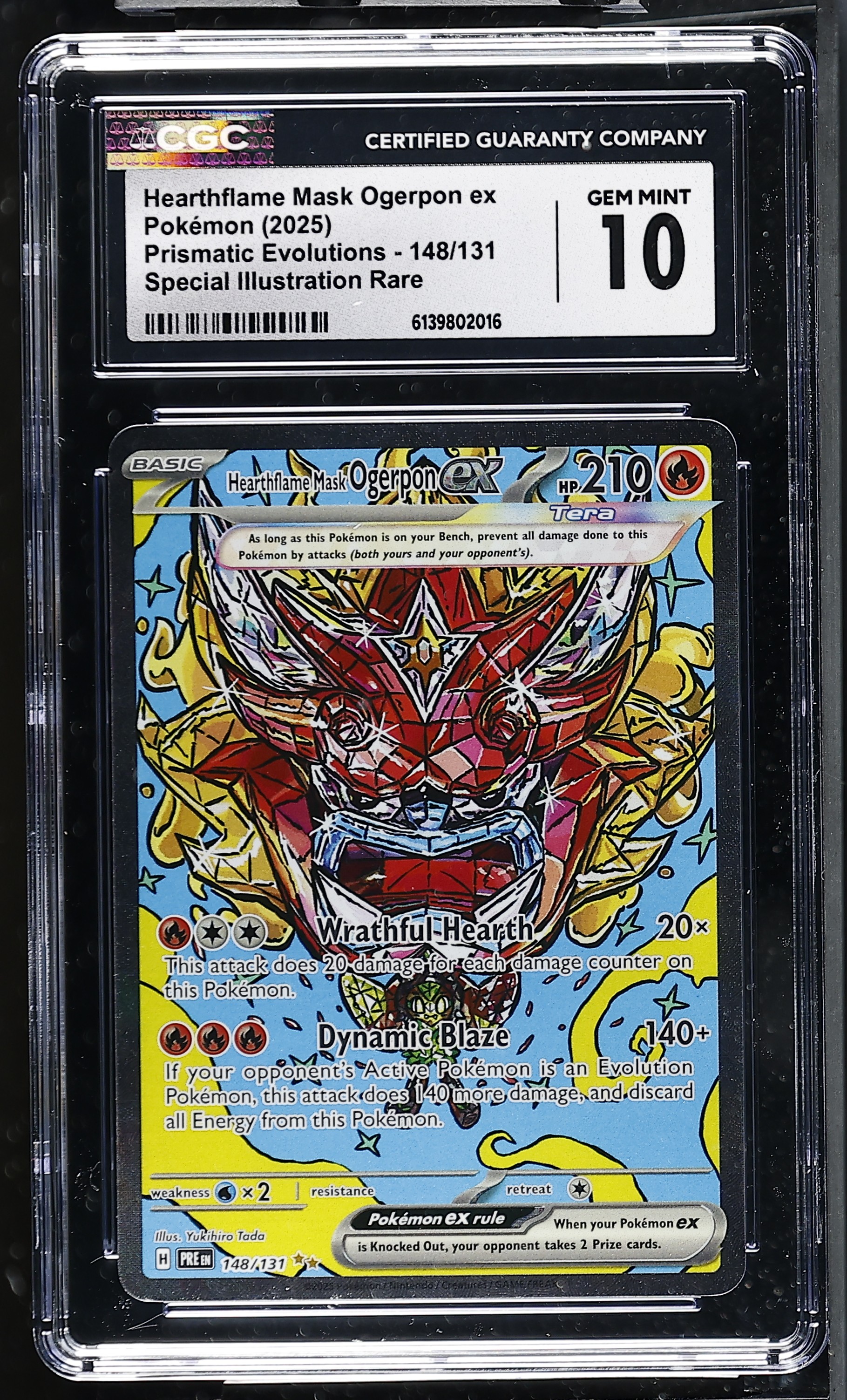 Hearthflame Mask Ogerpon ex — CGC 10