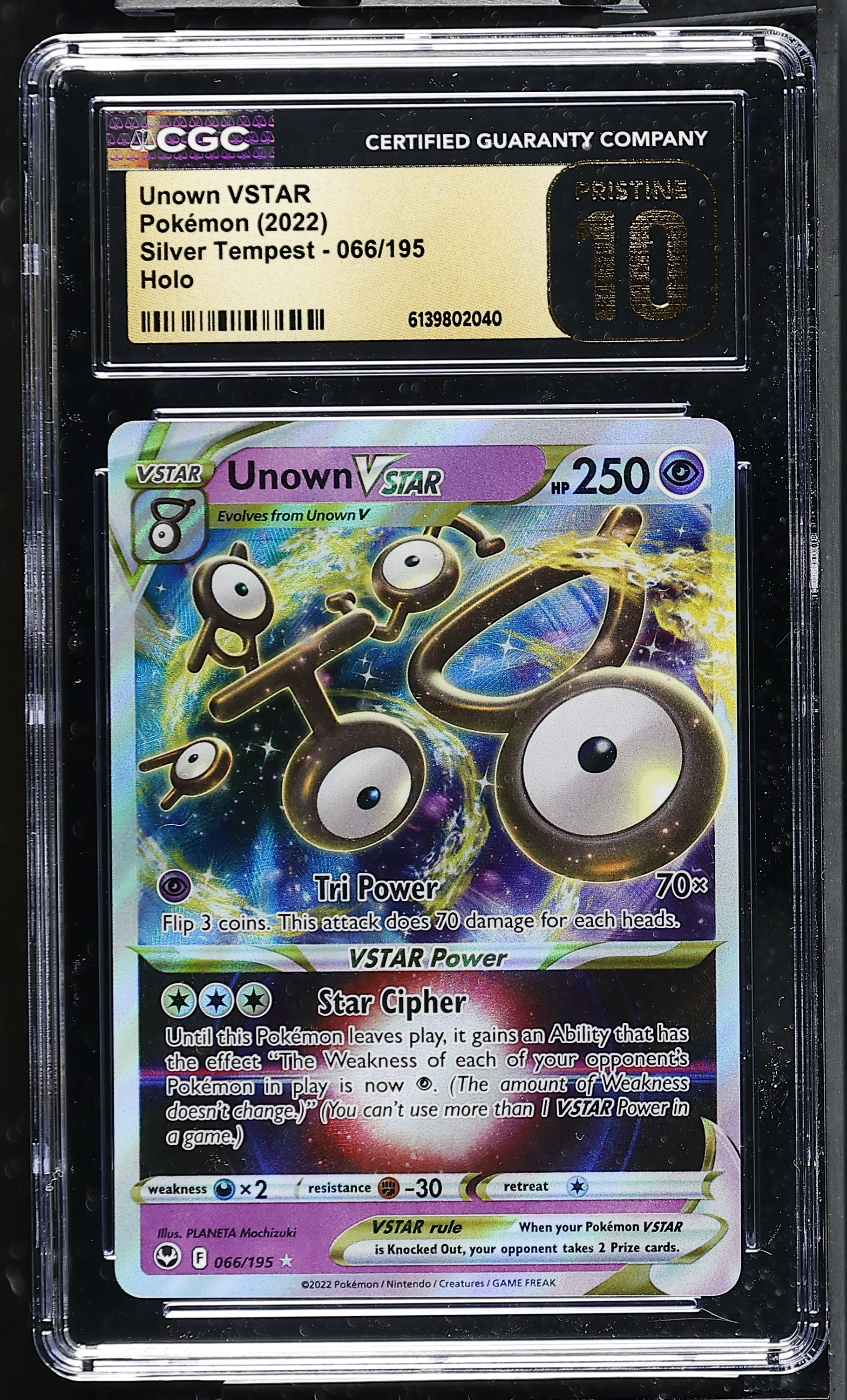 Unown VSTAR — CGC Pristine 10