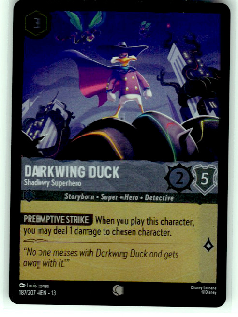 Darkwing Duck - Shadowy Superhero #187/207 Cold Foil Near Mint