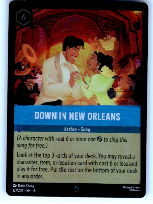 Down in New Orleans #177/204 (Super Rare) Cold Foil Near Mint