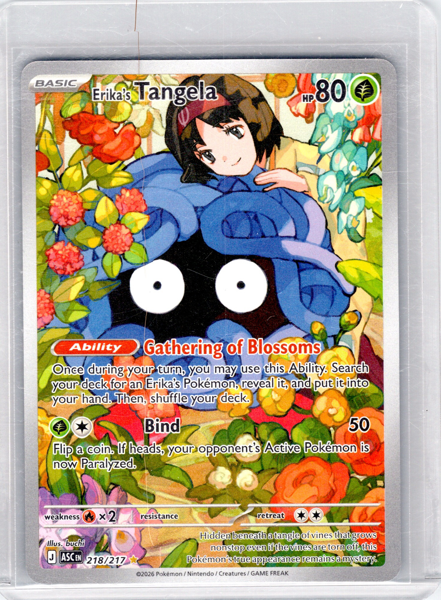 Erika's Tangela #218/217 (IR) Holo Mint