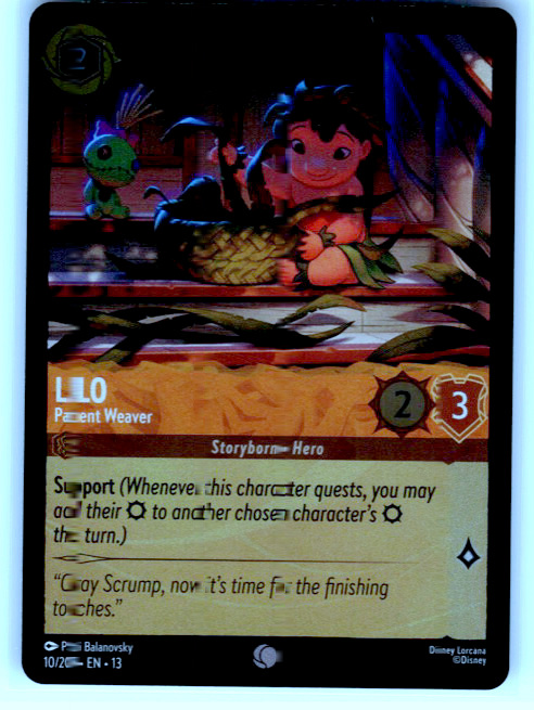 Lilo - Patient Weaver #10/207 Cold Foil Near Mint