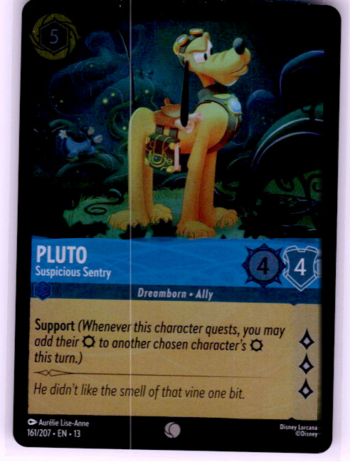 Pluto - Suspicious Sentry #161/207 Cold Foil Near Mint