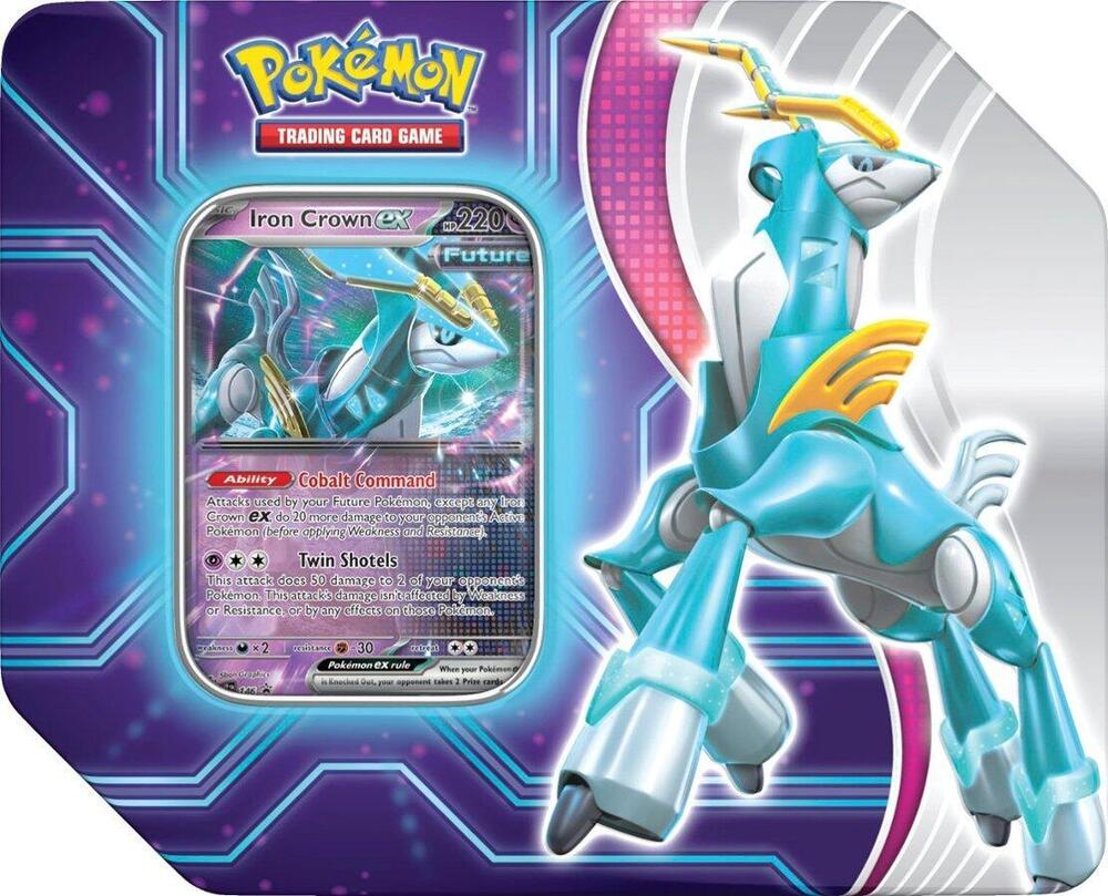 Pokémon Miscellaneous Cards & Products Paradox Destinies Tin Iron Crown ex
