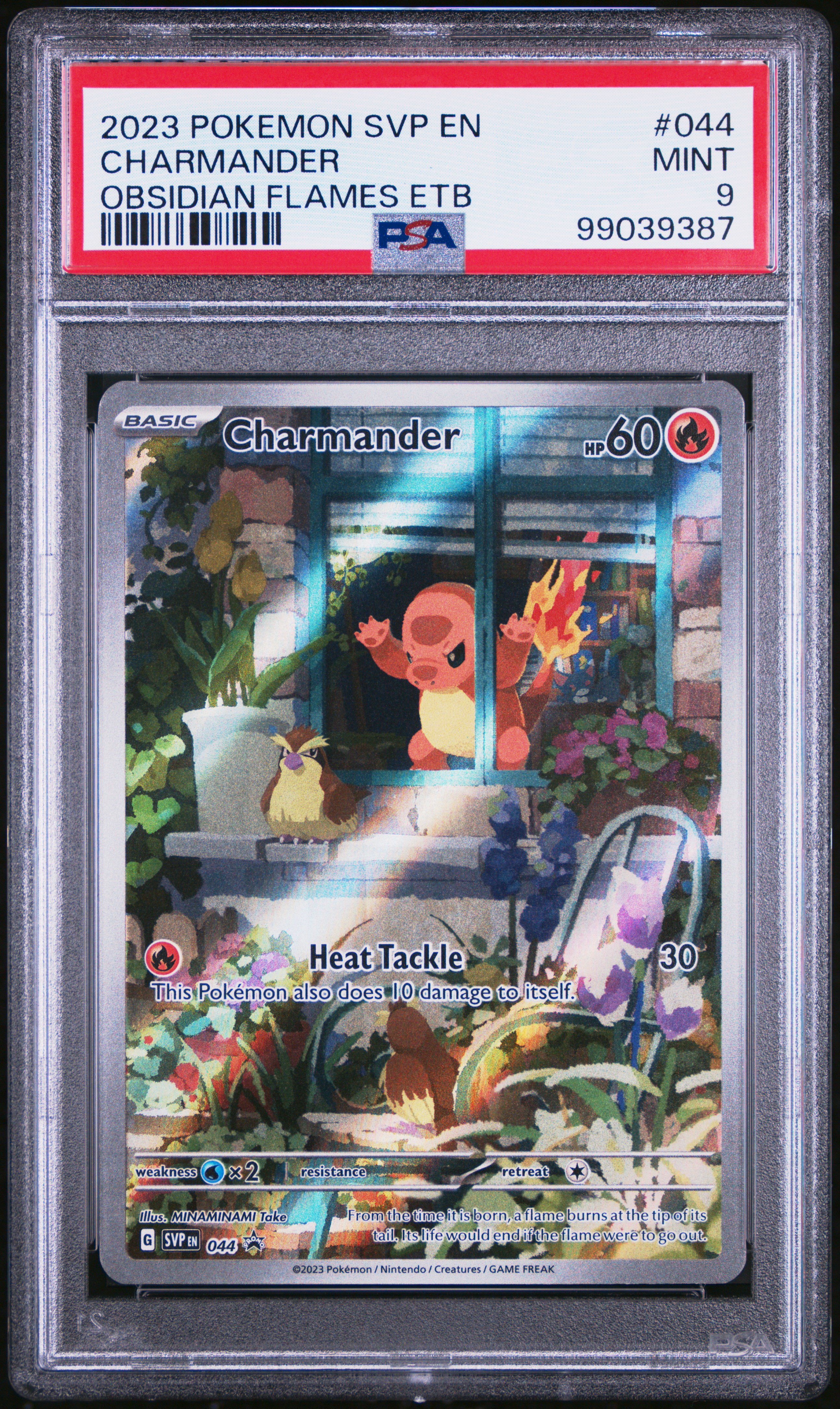 CHARMANDER — OBSIDIAN FLAMES ETB - PSA 9